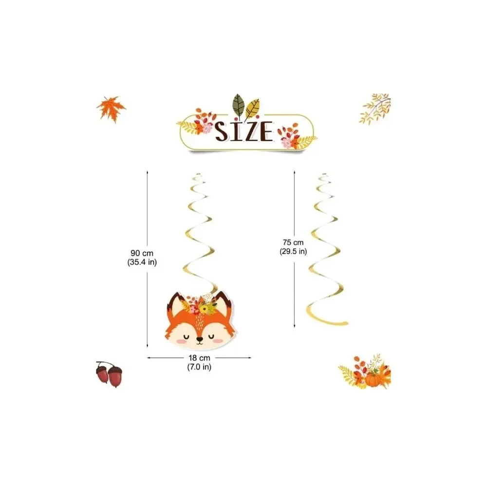 Fall Hanging Swirls Thanksgiving & Halloween Party Ceiling Decorations Set